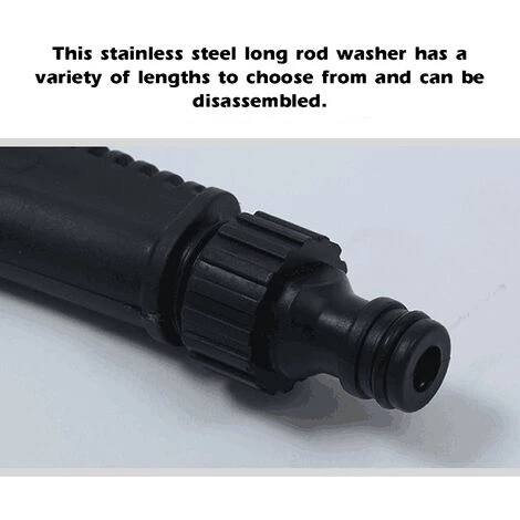 SUPERSELLER Tige Longue En Acier Inoxydable Tige De Nettoyage Cire D'atomisation Tige D'eau Tige De Nettoyage En Mousse Tige De Nettoyage Longue Et Courte Détachable Baguette De Lavage Pour Laveuse à Haute Pression - 560mm 5 SUPERSELLER Tige Longue En Acier Inoxydable Tige De Nettoyage Cire D'atomisation Tige D'eau Tige De Nettoyage En Mousse Tige De Nettoyage Longue Et Courte Détachable Baguette De Lavage Pour Laveuse à Haute Pression - 560mm – Image 3