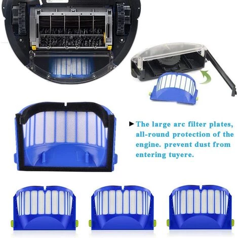 PERLE RARE Remplaçant Kit Brosses Secours D'accessoires Pour IRobot Roomba Série 600 610 614 620 625 630 635 640 645 650 655 660 665 670 671 680 690 691 Accessoires Pour Rechange IRobot Roomba 600 -ensemble De 9 Pièces 5 PERLE RARE Remplaçant Kit Brosses Secours D'accessoires Pour IRobot Roomba Série 600 610 614 620 625 630 635 640 645 650 655 660 665 670 671 680 690 691 Accessoires Pour Rechange IRobot Roomba 600 -ensemble De 9 Pièces – Image 3