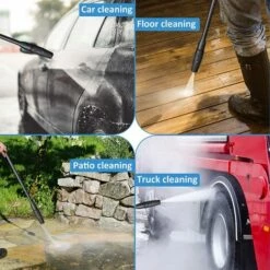 GUAZHUNIFR Lance De Nettoyeur Haute Pression, 150Bar Lance Accessoire Pour Karcher K2 K3 K4 K5 K6 K7 Accessoire Pour Nettoyeur Haute Pression Avec Buse Réglable,Guazhuni -Nettoyeur Haute Pression Soldes 54849870 5