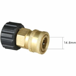 ENLENK Raccord De Tuyau M22 Mâle Vers 6,35 Mm Pour Nettoyeur Haute Pression - Raccord Rapide En Laiton - 14 Mm De Diamètre Intérieur. -Nettoyeur Haute Pression Soldes 54994910 2