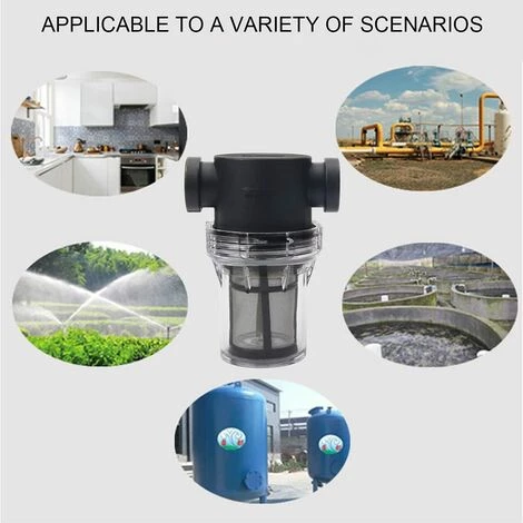 SUPERMARKET Filtre Pipeline 1/2", Filtre à Eau En Ligne Avec Filtre En Acier Inoxydable 100 Mailles, Filtre à Eau Haut Débit Pour Arrosage De Jardin,Superma,noir 6 SUPERMARKET Filtre Pipeline 1/2", Filtre à Eau En Ligne Avec Filtre En Acier Inoxydable 100 Mailles, Filtre à Eau Haut Débit Pour Arrosage De Jardin,Superma,noir – Image 4