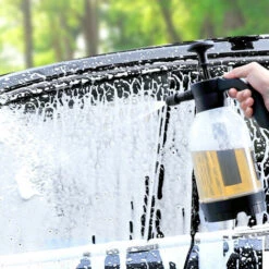 ASUPERMALL Lance De Mousse De Neige à Pression D'air Manuelle, Lave-auto En Forme D'éventail De Voiture 2.0L Distributeur De Mousse De Jardinage Pour Lavage De Voiture Domestique -Nettoyeur Haute Pression Soldes 55283653 4