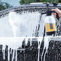 ASUPERMALL Lance De Mousse De Neige à Pression D'air Manuelle, Lave-auto En Forme D'éventail De Voiture 2.0L Distributeur De Mousse De Jardinage Pour Lavage De Voiture Domestique -Nettoyeur Haute Pression Soldes 55283653 5