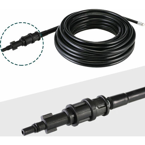 Gizcam Tuyau De Nettoyage De Tuyaux Avec 5 Adaptateurs, 15 M, 160 Bar, 60 °C, Kit De Nettoyage De Tuyaux Convient Pour Kärcher, Lavor, Interpump, Bosch 5 Gizcam Tuyau De Nettoyage De Tuyaux Avec 5 Adaptateurs, 15 M, 160 Bar, 60 °C, Kit De Nettoyage De Tuyaux Convient Pour Kärcher, Lavor, Interpump, Bosch – Image 3