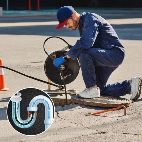 Gizcam Tuyau De Nettoyage De Tuyaux Avec 5 Adaptateurs, 15 M, 160 Bar, 60 °C, Kit De Nettoyage De Tuyaux Convient Pour Kärcher, Lavor, Interpump, Bosch 7 Gizcam Tuyau De Nettoyage De Tuyaux Avec 5 Adaptateurs, 15 M, 160 Bar, 60 °C, Kit De Nettoyage De Tuyaux Convient Pour Kärcher, Lavor, Interpump, Bosch – Image 5