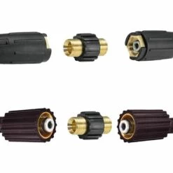 Raccord Rapide De Tuyau, Adaptateur Pour Nettoyeur Haute Pression à Double Mâle Compatible Avec Karcher HD & HDs Nettoyeur Haute Pression Tuyau,14 Mm Diamètre,1Pcs，Fontainebleau -Nettoyeur Haute Pression Soldes 55490021 4