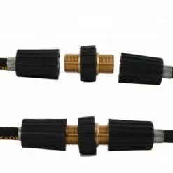 Raccord Rapide De Tuyau, Adaptateur Pour Nettoyeur Haute Pression à Double Mâle Compatible Avec Karcher HD & HDs Nettoyeur Haute Pression Tuyau,14 Mm Diamètre,1Pcs，Fontainebleau -Nettoyeur Haute Pression Soldes 55490021 5
