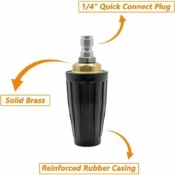 1Pcs Buse Rotative Haute Pression, Embouts De Buse Rotative Turbo De 3600 Lb / Po2, Buses De Nettoyeurs Haute Pression Rotative à Raccord Rapide 1/4 Pour Les Nettoyeurs Haute Pression à Eau Froide,Fontainebleau 9 1Pcs Buse Rotative Haute Pression, Embouts De Buse Rotative Turbo De 3600 Lb / Po2, Buses De Nettoyeurs Haute Pression Rotative à Raccord Rapide 1/4 Pour Les Nettoyeurs Haute Pression à Eau Froide,Fontainebleau -Nettoyeur Haute Pression Soldes 55490032 3