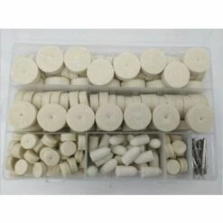 LUCKY-88 Accessoire Pour Une Meuleuse Meule à Laine Tête De Meulage De Laine Boîte De Polissage Et De Meulage Accessoires De Meulage électrique(Ensemble De Polissage De Laine 200 Pièces)