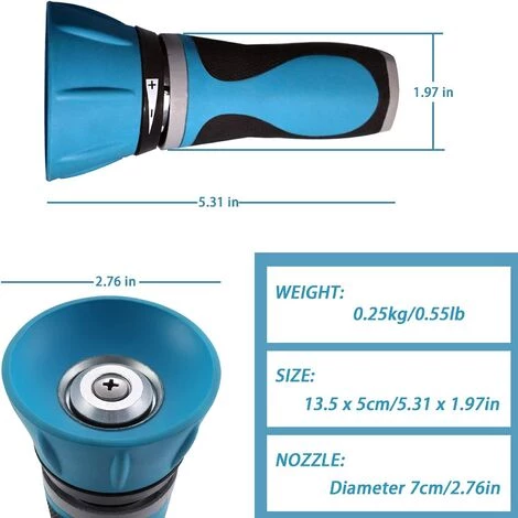 LUCKY-88 Accessoire Pour Nettoyeur Haute Pression Petit Arroseur De Pistolet à Eau Domestique Portable (bleu UE) 7 LUCKY-88 Accessoire Pour Nettoyeur Haute Pression Petit Arroseur De Pistolet à Eau Domestique Portable (bleu UE) – Image 5