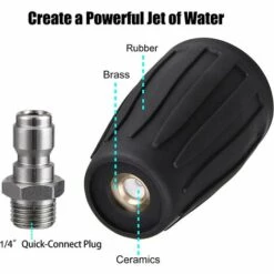 REGALOS Buse Turbo Pour Nettoyeur Haute Pression, Buse Rotative Et 5 Embouts, Raccord Rapide 1/4", 3600 PSI 9 REGALOS Buse Turbo Pour Nettoyeur Haute Pression, Buse Rotative Et 5 Embouts, Raccord Rapide 1/4", 3600 PSI -Nettoyeur Haute Pression Soldes 57016269 3