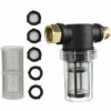GUAZHUNIFR Filtre à Sédiments Pour Tuyau D'arrosage, Filtre Pour Tuyau D'arrosage Pour Nettoyeur Haute Pression Filtre Pour Tuyau D'arrosage D'eau Avec 2 Tamis 100 Mailles, Accessoire De Filtre.Gu.B/bon -Nettoyeur Haute Pression Soldes 57120272 1
