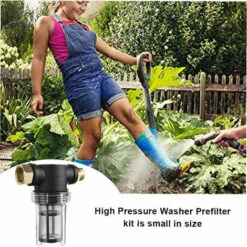 GUAZHUNIFR Filtre à Sédiments Pour Tuyau D'arrosage, Filtre Pour Tuyau D'arrosage Pour Nettoyeur Haute Pression Filtre Pour Tuyau D'arrosage D'eau Avec 2 Tamis 100 Mailles, Accessoire De Filtre.Gu.B/bon -Nettoyeur Haute Pression Soldes 57120272 4