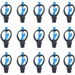 QERSTA Arroseur De Pelouse, Tête D'arrosage De Pelouse Douce Et Résistante à L'usure Pour La Prévention Du Gel(Buse à Turbine Moyenne Distance 4 Points)