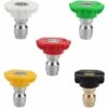 QERSTA Lot De 5 Embouts De Buse De Pulvérisation Pour Nettoyeur Haute Pression DUS-025 à Plusieurs Degrés - Connexion Rapide De 1/4 - 2,5 GPM - Pour Nettoyeur Haute Pression 1 QERSTA Lot De 5 Embouts De Buse De Pulvérisation Pour Nettoyeur Haute Pression DUS-025 à Plusieurs Degrés - Connexion Rapide De 1/4 - 2,5 GPM - Pour Nettoyeur Haute Pression -Nettoyeur Haute Pression Soldes 57297246 1