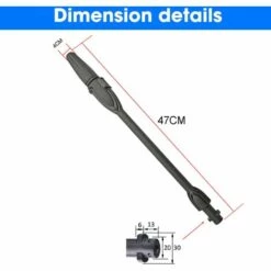 QERSTA Pistolet Jet Lance Turbo Buse De Nettoyage, Buse Réglable Pour Nettoyeur Haute Pression, Accessoires Pour Nettoyage Haute Pression -Nettoyeur Haute Pression Soldes 57297566 2