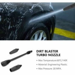 QERSTA Pistolet Jet Lance Turbo Buse De Nettoyage, Buse Réglable Pour Nettoyeur Haute Pression, Accessoires Pour Nettoyage Haute Pression -Nettoyeur Haute Pression Soldes 57297566 4