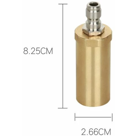 QERSTA Buse Turbo Nettoyeur Haute Pression,3600 PSI Buse Turbo Pour Nettoyeur Haute Pression Rotative Buse Rotative Haute Pression En Cuivre Pur Pour Le Nettoyage Du Jardin,Ouverture 1.2 4 QERSTA Buse Turbo Nettoyeur Haute Pression,3600 PSI Buse Turbo Pour Nettoyeur Haute Pression Rotative Buse Rotative Haute Pression En Cuivre Pur Pour Le Nettoyage Du Jardin,Ouverture 1.2 – Image 2