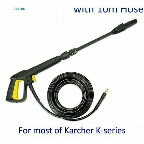 DENUOTOP Accessoire Pour Nettoyeur Haute Pression Pistolet Avec Lance De Buse à Rotor Buse Réglable Tuyau Haute Pression De 10 M Pour Nettoyeur Haute Pression Kärcher 4 DENUOTOP Accessoire Pour Nettoyeur Haute Pression Pistolet Avec Lance De Buse à Rotor Buse Réglable Tuyau Haute Pression De 10 M Pour Nettoyeur Haute Pression Kärcher – Image 2