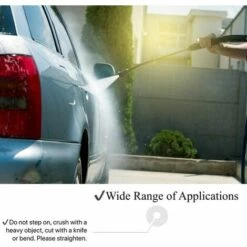 DENUOTOP Accessoire Pour Nettoyeur Haute Pression Haute Pression Rallonge Flexible Tuyau 15 M Quick Coupling Renforcée.-