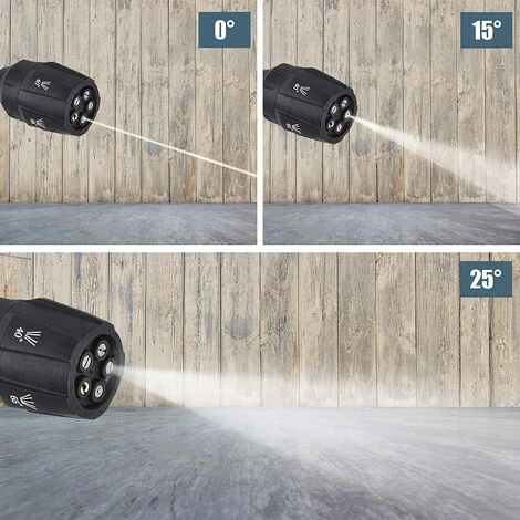 BARES Buse 5 En 1 Nettoyeur Haute Pression 1/4 Pouce Buse De Laveuse à Connexion Rapide Pour Nettoyeurs Haute Pression à Eau Froide 7 BARES Buse 5 En 1 Nettoyeur Haute Pression 1/4 Pouce Buse De Laveuse à Connexion Rapide Pour Nettoyeurs Haute Pression à Eau Froide – Image 5