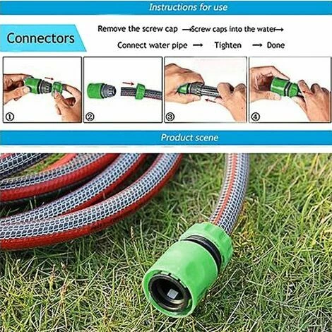 BRIDAY 1/2 Pouce Connecteur De Tuyau D'arrosage Pour Robinet De Jardin Adaptateur De Connexion Rapide Pour Arrosage 10pcs 5 BRIDAY 1/2 Pouce Connecteur De Tuyau D'arrosage Pour Robinet De Jardin Adaptateur De Connexion Rapide Pour Arrosage 10pcs – Image 3