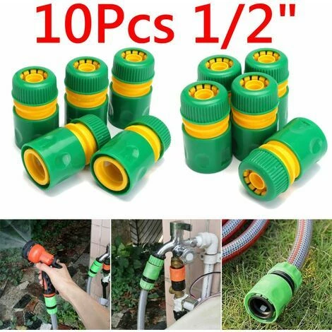 BRIDAY 1/2 Pouce Connecteur De Tuyau D'arrosage Pour Robinet De Jardin Adaptateur De Connexion Rapide Pour Arrosage 10pcs 6 BRIDAY 1/2 Pouce Connecteur De Tuyau D'arrosage Pour Robinet De Jardin Adaptateur De Connexion Rapide Pour Arrosage 10pcs – Image 4