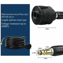 Haute Pression Rallonge Flexible Tuyau 15 M Quick Coupling Renforcée.-LITZEE Accessoire Pour Nettoyeur Haute Pression LITZEE 7 Haute Pression Rallonge Flexible Tuyau 15 M Quick Coupling Renforcée.-LITZEE Accessoire Pour Nettoyeur Haute Pression LITZEE -Nettoyeur Haute Pression Soldes 57656725 3