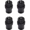 PERLE RARE Huayuwa Lot De 4 Brosses Rondes De Rechange Pour Nettoyeur Vapeur Karcher SC1 SC2 SC3 SC4 SC5 SC7 (Noir) -Nettoyeur Haute Pression Soldes 58039776 1