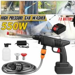 ASUPERMALL Nettoyeur Haute Pression Sans Fil, Nettoyeur Haute Pression Portable 50 PSI Avec Batterie Et Chargeur, Batterie Rechargeable 24V 1500mAh, Nettoyeur Haute Pression électrique -Nettoyeur Haute Pression Soldes 58066661 5