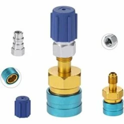 BEARSU Raccord Rapide R1234YF De Qualité Supérieure Et De Performance Supérieure - Raccord De Montage Pour Tuyau De Charge AC De Voiture R1234YF à R134A -Nettoyeur Haute Pression Soldes 58187958 4