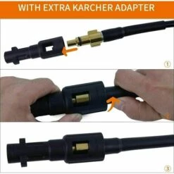 GRID COOL Tuyau De Nettoyeur Haute Pression 10M/35FT, Tuyau De Vidange Avec Adaptateurs Pour Karcher Série K（K1-K7 ）et Lavor -Nettoyeur Haute Pression Soldes 58349141 2