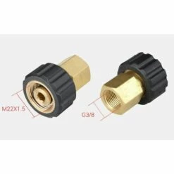 AOUGO Adaptateur De Raccord De Buse Accessoires Pour Nettoyeur Haute Pression - M22 G3 / 8M -Nettoyeur Haute Pression Soldes 58575983 4