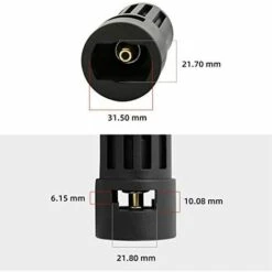 AOUGO Adaptateur De Nettoyeur Haute Pression Compatible, Remplacement Pour Accessoire De Nettoyeur Karcher, Connexion Rapide 1/4" -Nettoyeur Haute Pression Soldes 58576105 3