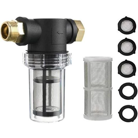 AOUGO Filtre à Sédiments De Tuyau D'arrosage 3/4" Pour Nettoyeur Haute Pression Buse De Filtre à Sédiments Pour Jardinage Extérieur Filtre D'entrée D'eau Filtre De Jardin à Pression 3 AOUGO Filtre à Sédiments De Tuyau D'arrosage 3/4" Pour Nettoyeur Haute Pression Buse De Filtre à Sédiments Pour Jardinage Extérieur Filtre D'entrée D'eau Filtre De Jardin à Pression