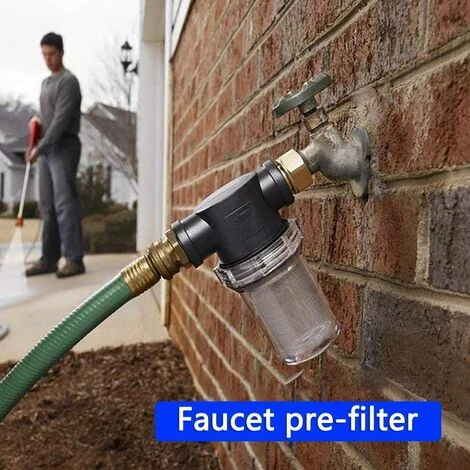 AOUGO Filtre à Sédiments De Tuyau D'arrosage 3/4" Pour Nettoyeur Haute Pression Buse De Filtre à Sédiments Pour Jardinage Extérieur Filtre D'entrée D'eau Filtre De Jardin à Pression 5 AOUGO Filtre à Sédiments De Tuyau D'arrosage 3/4" Pour Nettoyeur Haute Pression Buse De Filtre à Sédiments Pour Jardinage Extérieur Filtre D'entrée D'eau Filtre De Jardin à Pression – Image 3