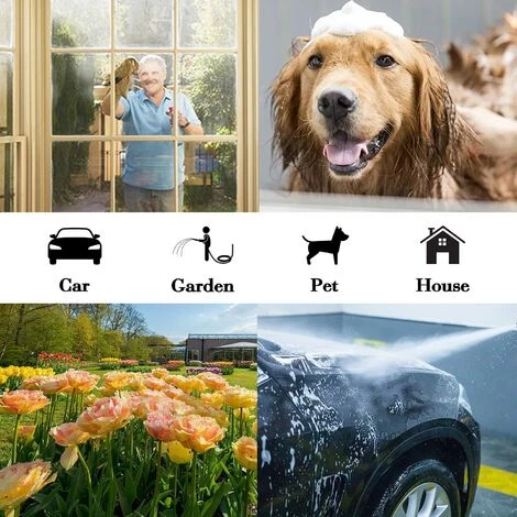 AOUGO Buse De Tuyau D'arrosage, Pistolet Pulvérisateur Avec Buse En Laiton, Tuyau De Pistolet à Eau En Métal Robuste, Pistolet Pulvérisateur De Jardin Réglable à Haute Pression 5 AOUGO Buse De Tuyau D'arrosage, Pistolet Pulvérisateur Avec Buse En Laiton, Tuyau De Pistolet à Eau En Métal Robuste, Pistolet Pulvérisateur De Jardin Réglable à Haute Pression – Image 3