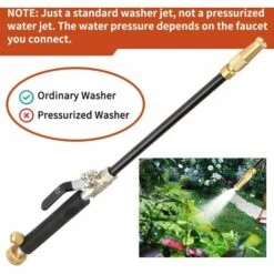 FR-LIFE Nettoyeur Haute Pression BR-Vie, Buse De Tuyau Haute Pression, Lance De Laveuse à Pression, Extrémité De Tuyau D'arrosage Extensible, Pulvérisateur De Nettoyage De Vitres (Réglable + Noir) 10 FR-LIFE Nettoyeur Haute Pression BR-Vie, Buse De Tuyau Haute Pression, Lance De Laveuse à Pression, Extrémité De Tuyau D'arrosage Extensible, Pulvérisateur De Nettoyage De Vitres (Réglable + Noir) -Nettoyeur Haute Pression Soldes 59507171 4