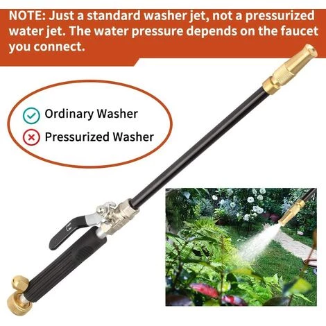 FR-LIFE Nettoyeur Haute Pression BR-Vie, Buse De Tuyau Haute Pression, Lance De Laveuse à Pression, Extrémité De Tuyau D'arrosage Extensible, Pulvérisateur De Nettoyage De Vitres (Réglable + Noir) 6 FR-LIFE Nettoyeur Haute Pression BR-Vie, Buse De Tuyau Haute Pression, Lance De Laveuse à Pression, Extrémité De Tuyau D'arrosage Extensible, Pulvérisateur De Nettoyage De Vitres (Réglable + Noir) – Image 4