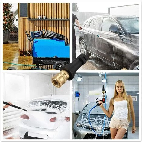 LITZEE 2PCS Adaptateur Pour Pistolet De Lavage Sous Pression, Pour Raccord Rapide 1/4'' Compatible Avec Les Nettoyeurs Haute Pression Karcher/Kärcher K Series K2, K3, K4, K5, K6, K7 7 LITZEE 2PCS Adaptateur Pour Pistolet De Lavage Sous Pression, Pour Raccord Rapide 1/4'' Compatible Avec Les Nettoyeurs Haute Pression Karcher/Kärcher K Series K2, K3, K4, K5, K6, K7 – Image 5