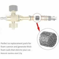 GALOZZOIT 2 Ensembles Buse De Canon à Mousse Et Machine à Mousse Pour Canon à Mousse Neige Universel Les Embouts à Buse à Orifice Laveuse Haute Pression Embout De Buse 1.1 Mm Thread Et Filtre 4000 PSI -Nettoyeur Haute Pression Soldes 60000557 2