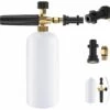 GALOZZOIT Haute Pression à Mousse Lance à Mousse De Neige, Réglable Canon A Mousse Compatible Avec Karcher Série K2/K3/K4/K5/K6/K7 Nettoyeur Pour Voiture Moto 1L Bouteille -Nettoyeur Haute Pression Soldes 60000558 1