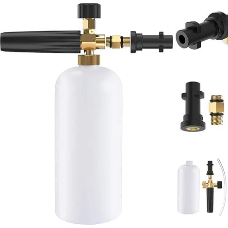 GALOZZOIT Haute Pression à Mousse Lance à Mousse De Neige, Réglable Canon A Mousse Compatible Avec Karcher Série K2/K3/K4/K5/K6/K7 Nettoyeur Pour Voiture Moto 1L Bouteille 3 GALOZZOIT Haute Pression à Mousse Lance à Mousse De Neige, Réglable Canon A Mousse Compatible Avec Karcher Série K2/K3/K4/K5/K6/K7 Nettoyeur Pour Voiture Moto 1L Bouteille