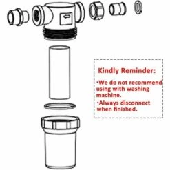 FLYME Filtre De Tuyau De Jardin 3/4" Pour Nettoyeur Haute Pression - Filtre à Sédiments - Filtre à Eau - Filtre à Eau - Avec 2 Filtres De 100 Filets -Nettoyeur Haute Pression Soldes 60011771 4