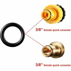 PERLE RARE 50 Pièces Remplacement Des Joints Toriques Du Nettoyeur Haute Pression Pour 1/4 Pouce, 3/8 Pouce, Coupleur à Connexion Rapide M22 (O Anneau, 50 Pièces) -Nettoyeur Haute Pression Soldes 60256039 4