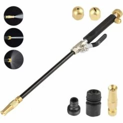 MODOU Pistolet à Eau Haute Pression Avec 3 Buses à Jet, Buse De Tuyau Laveuse à Pression 20MPA Baguette Rondelle De Puissance De Jet Pour Voiture Maison Jardin Vitre De Nettoyage De Vitre -Nettoyeur Haute Pression Soldes 60285654 4