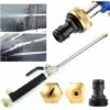 DKSFJKL Buse à Eau Haute Pression Lance à Eau Pour Pistolet Avec 2 Buses De Nettoyage Buses De Pulvérisation Raccord De Tuyau D'arrosage 46 Douche De Jardin Hydro Jet Power