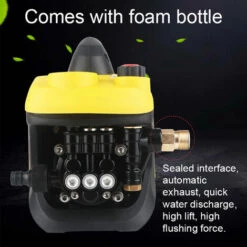 TANCYCO 0-15MPa Maison Pression Réglable Lave-auto Machine Auto-amorçante Dispositif De Pulvérisation D'eau Outil De Lavage Haute Pression Moteur à Induction,Multicolore -Nettoyeur Haute Pression Soldes 60432673 3