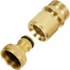 AOUGO Connecteur De Tuyau D'arrosage En Laiton Filetage Femelle 3/4" Et Connecteur De Robinet En Laiton à Filetage Mâle Connecteur Rapide, Adaptateur De Robinet Fileté (2 Pièces) 1 AOUGO Connecteur De Tuyau D'arrosage En Laiton Filetage Femelle 3/4" Et Connecteur De Robinet En Laiton à Filetage Mâle Connecteur Rapide, Adaptateur De Robinet Fileté (2 Pièces) -Nettoyeur Haute Pression Soldes 60576493 1