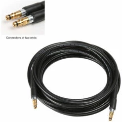 ASUPERMALL Tuyau De Lavage Haute Pression 15M 5800psi En Caoutchouc Tuyau De Lavage De Voiture -Nettoyeur Haute Pression Soldes 60650365 5